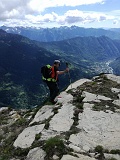 Ultimi passi prima della vetta .... (foto A.Cappelli)